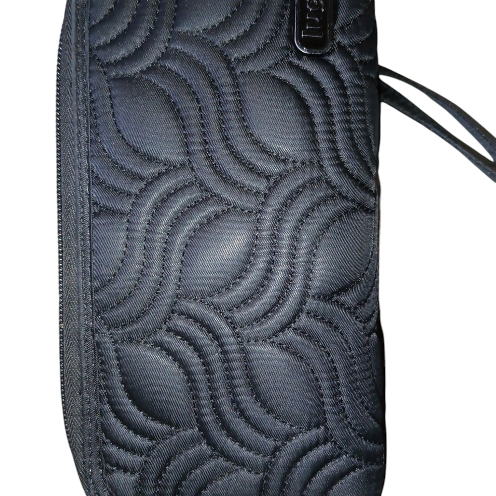 Lug Quilted Wristlet Wallet in Black - Picture 4 of 4